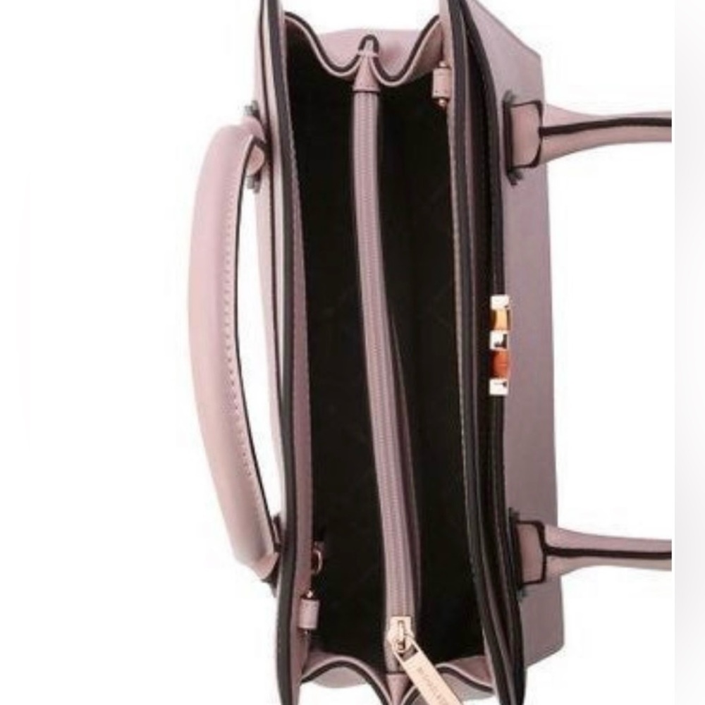 NWT Michael Kors Montgomery Large Pebbled Leather Satchel In Blossom Color - Picture 3 of 12